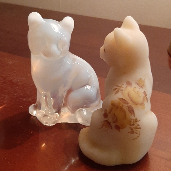 Set of Fenton cat figurines - Picture 8 of 8